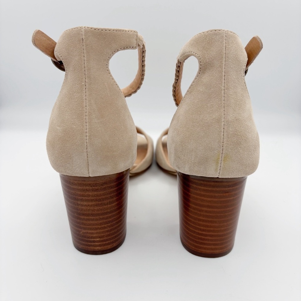Soludos Hazel Suede Heels Sz 9.5 Sand/Tan Summer Neutral NEW NWOB - Picture 5 of 10